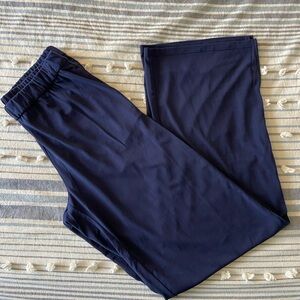 NEW! Colleen Lopez Navy Blue Wide Leg SweatPants